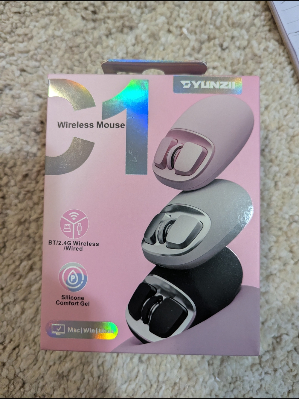 Yunzhi C1 Wireless Mouse - Pink